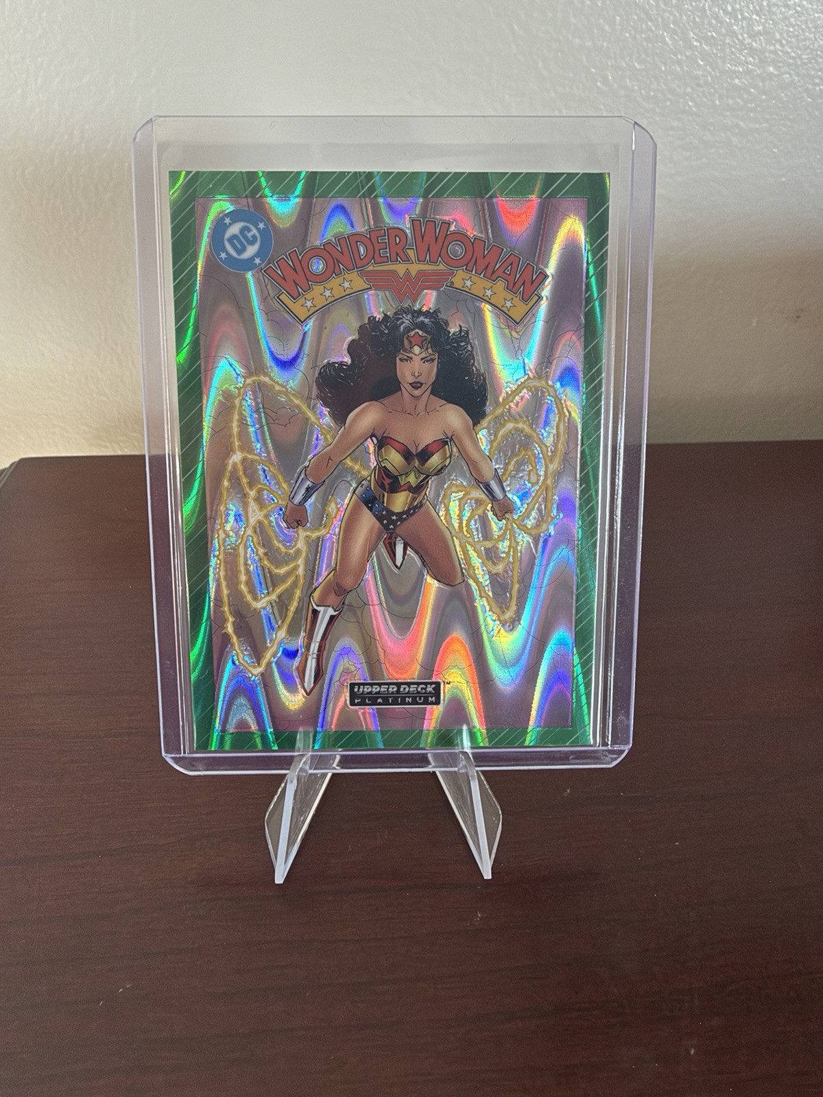 2026 Upper Deck Platinum DC Wonder Woman Cover Variant VC75 Greenwave  /50 *OTO*