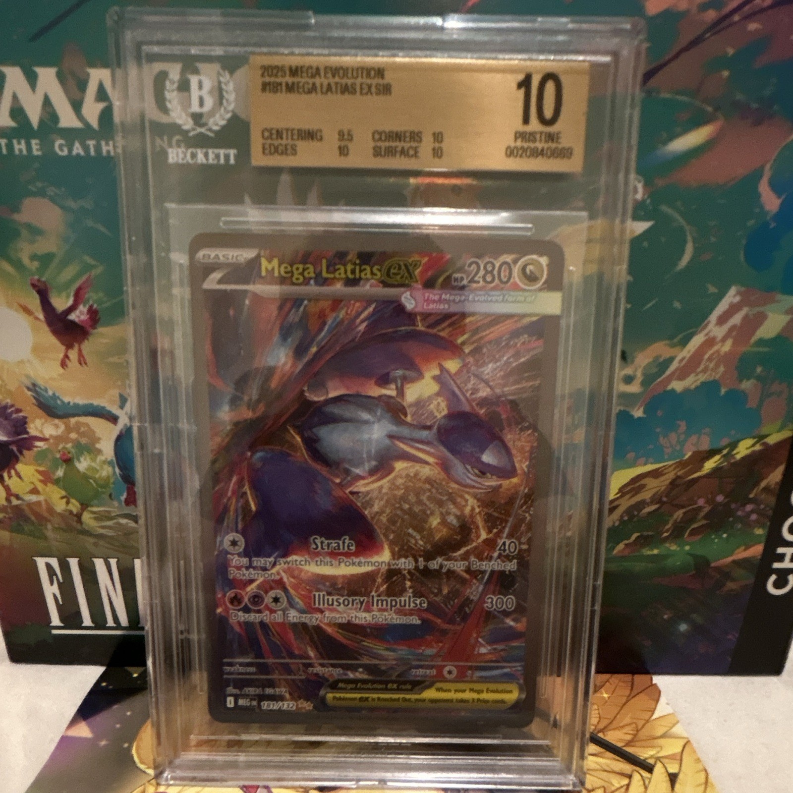 Pokémon TCG BGS 10 Pristine Mega Latias EX 181/132 Evolutions SIR Holo EN
