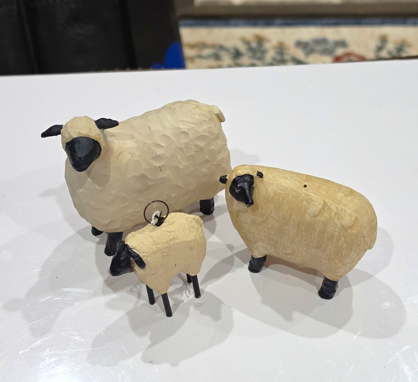 Teresa Kogut Resin Sheep Figurines Set of 3 Collectible Figurines so cute