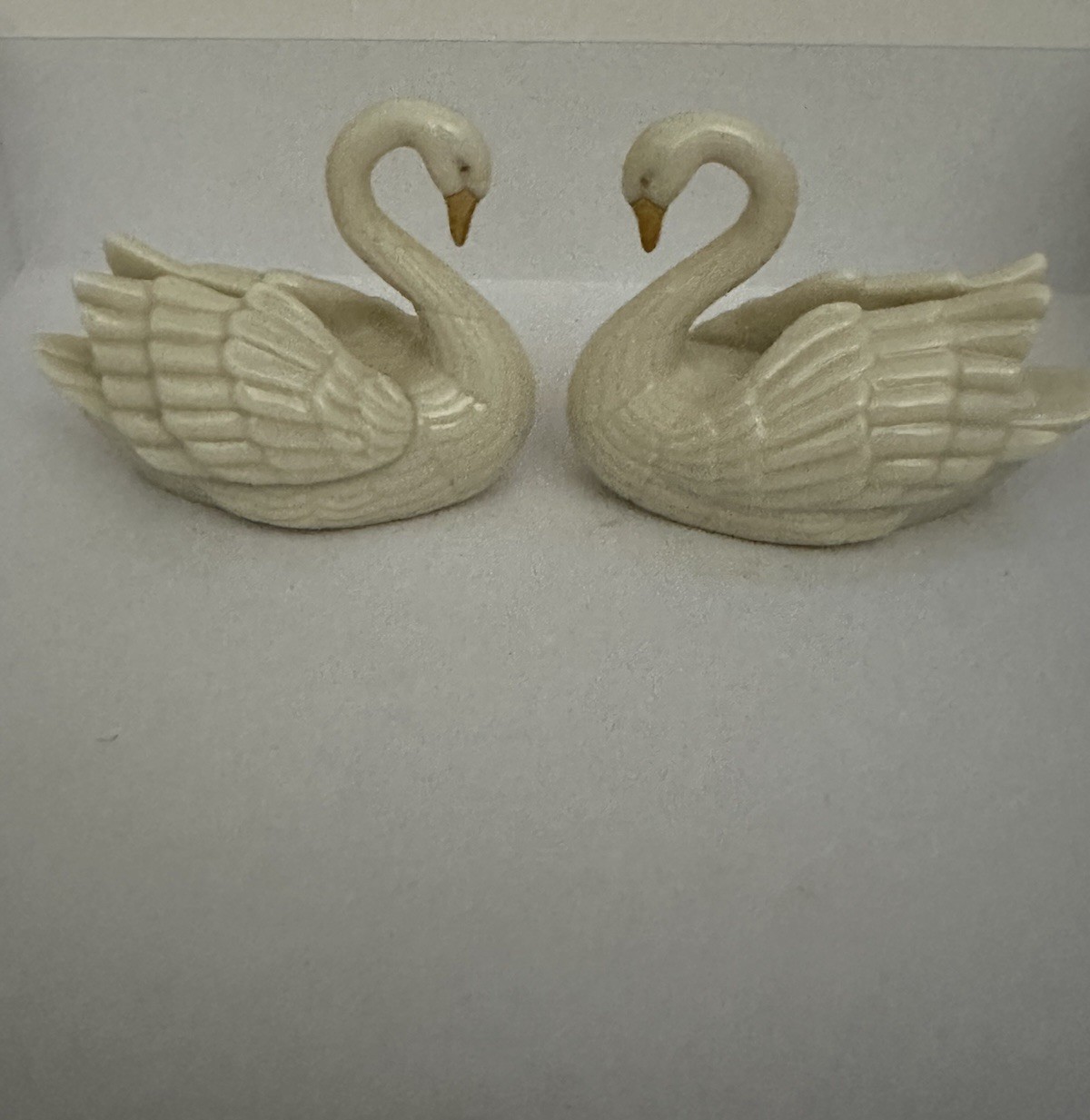 Lot Of 2 Lenox Swans/Card Holders