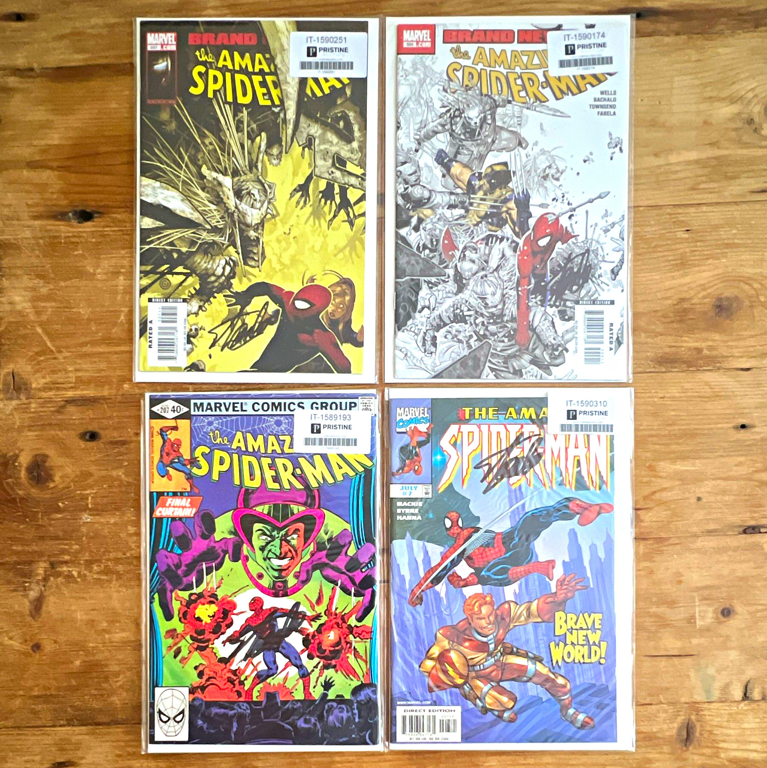 Marvel The Amazing Spider-Man #30 Direct Edition Signed Stan Lee Comic Book Lot