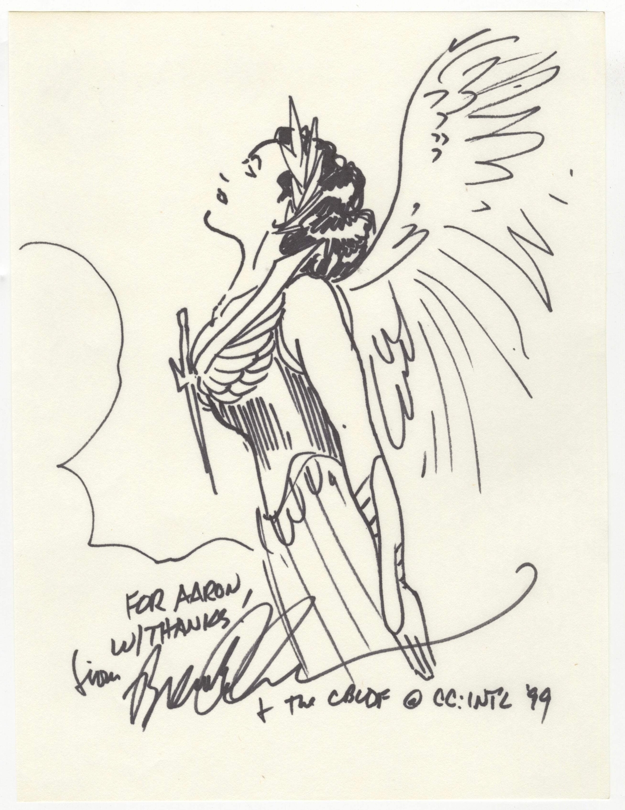 Astro City Winged Victory Original Art by Brent Anderson