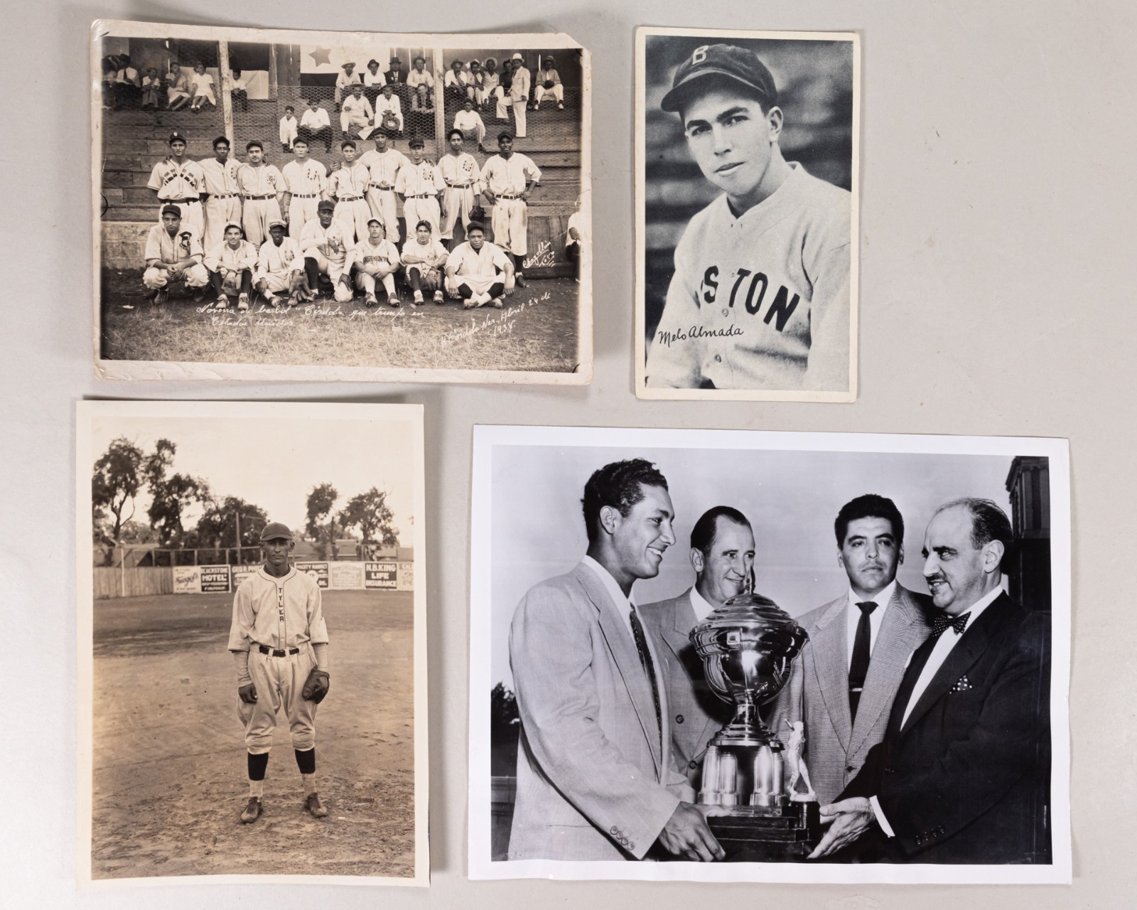 Vintage Set of 4 Mexican Baseball Photographs