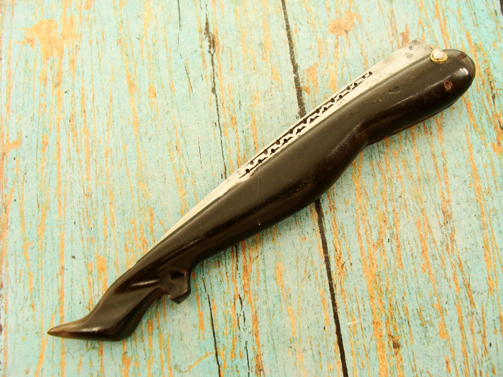 RARE ANTIQUE ITALIAN FRENCH NAVAJA FIGURAL LADY LEG KNIFE ART NOUVEAU KNIVES ODD