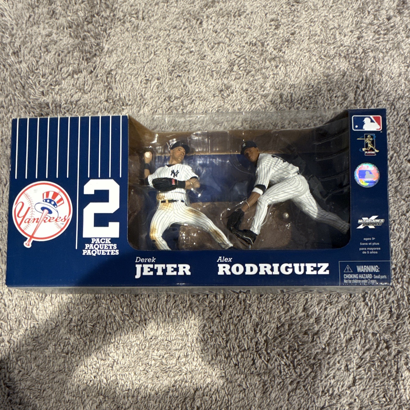McFarlane Toys MLB New York Yankees Derek Jeter Alex Rodriguez 2-Pack Figures