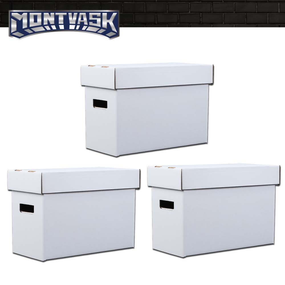 3/5/10x Comic Books Storage Boxes Short Holds 150-175 Stackable Durable Archive