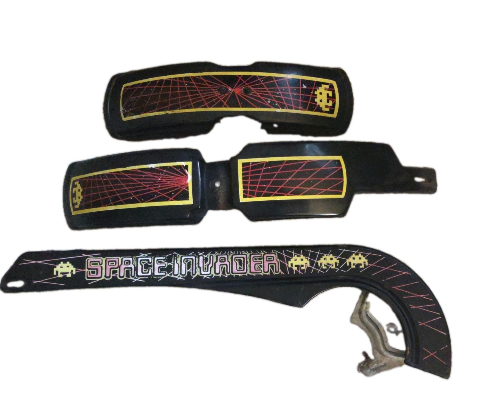 VTG 80s Huffy Space invader 20” Bicycle Chain guard and Front and Back Fenders