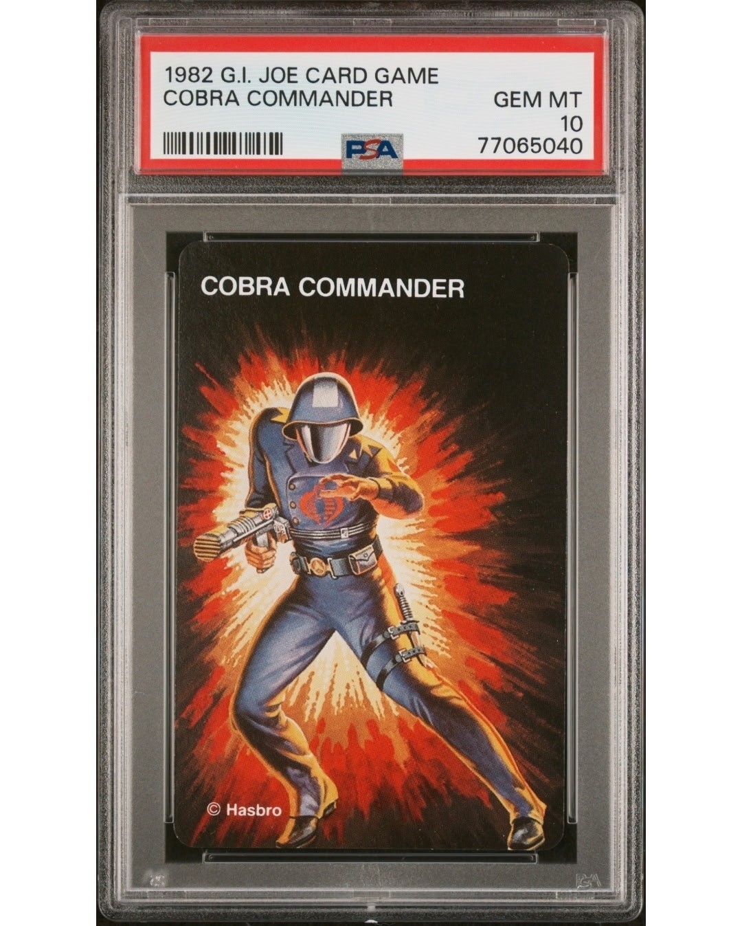 1982 Cobra Commander RC 1st App G.I Joe Card Game PSA 10 G1 ARAH 🔥 Pop 6