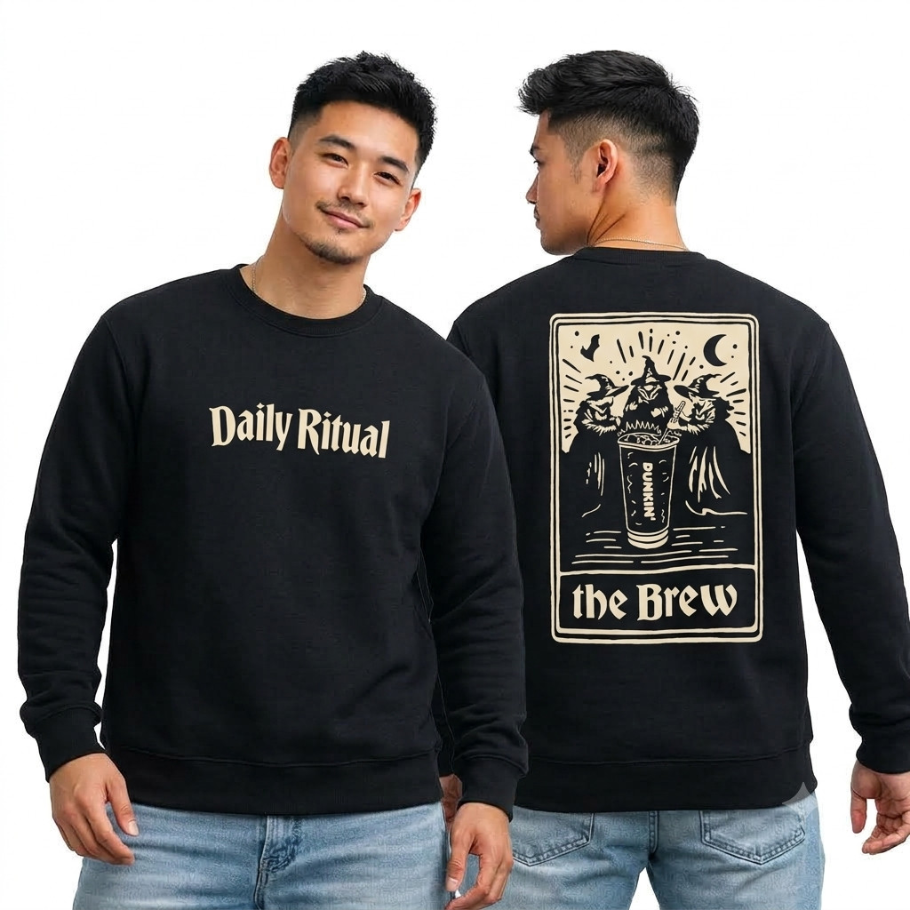 Limited Edition Dunkin Halloween Daily Ritual Brew Sweatshirt 400th Anniversary