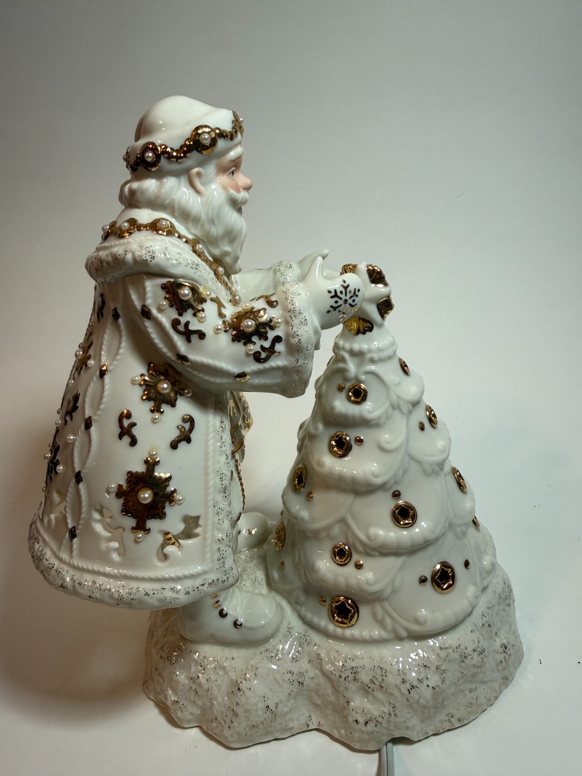 The Lenox Florentine and Pearl Jeweled Santa
