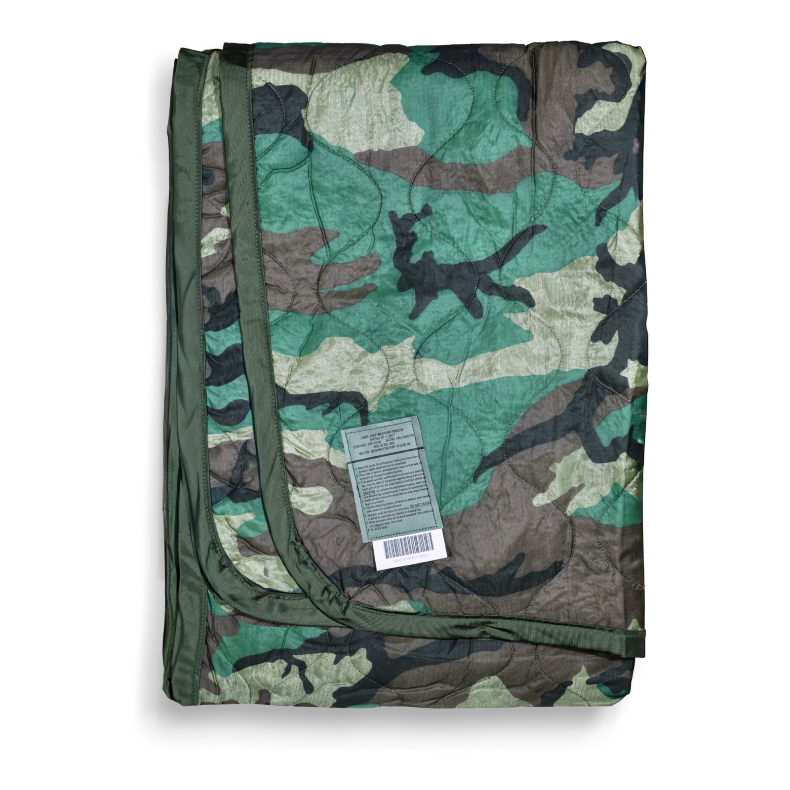 NEW US Military Poncho Liner Woobie Woodland M81 Camo BDU Army USMC Issue