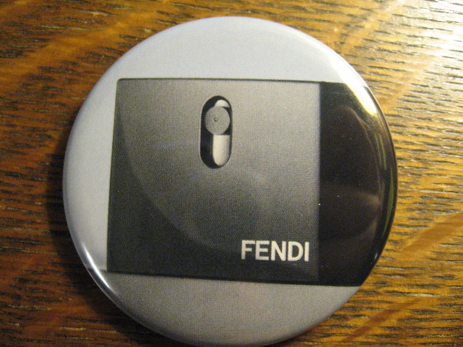 Fendi Pocket Mirror - Repurposed Italian Designer Magazine Ad Lipstick Mirror