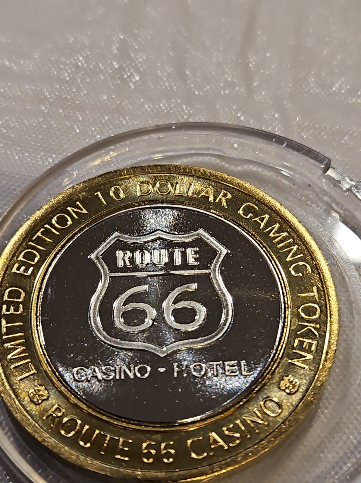 Route 66 Casino Hotel Chicago Illinois $10 Limited Edition Gaming Token Coin