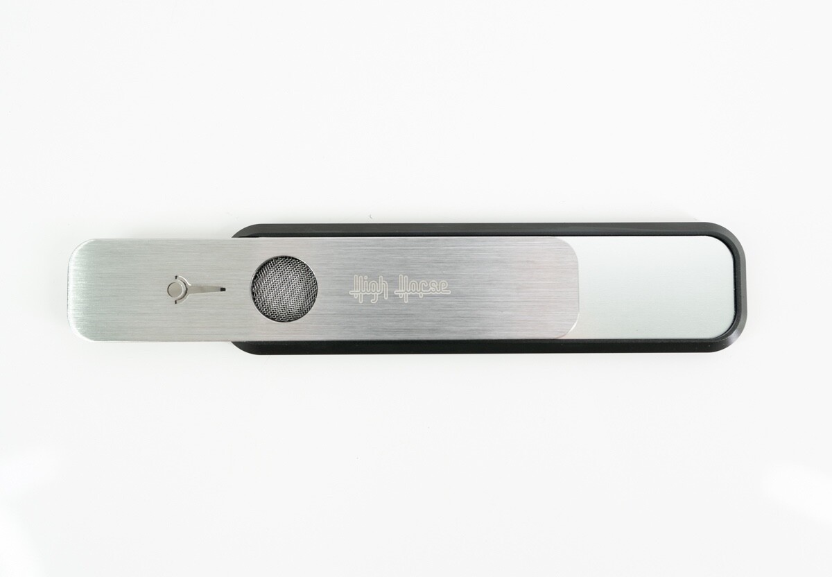 Silver/Black High Horse Genius Pipe  + FREE Carrying Pouch and Sticker