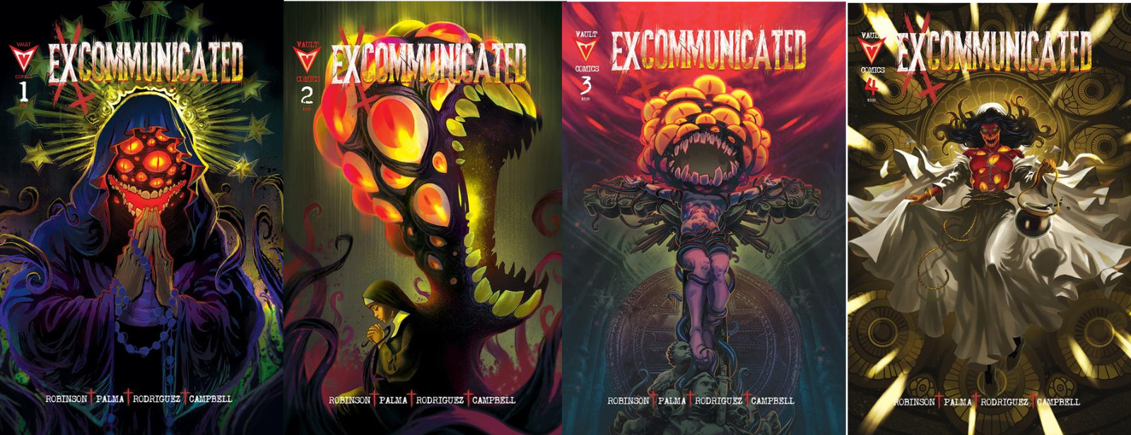 (2026) Vault Comics EXCOMMUNICATED #1-4 1st Print COMPLETE SET