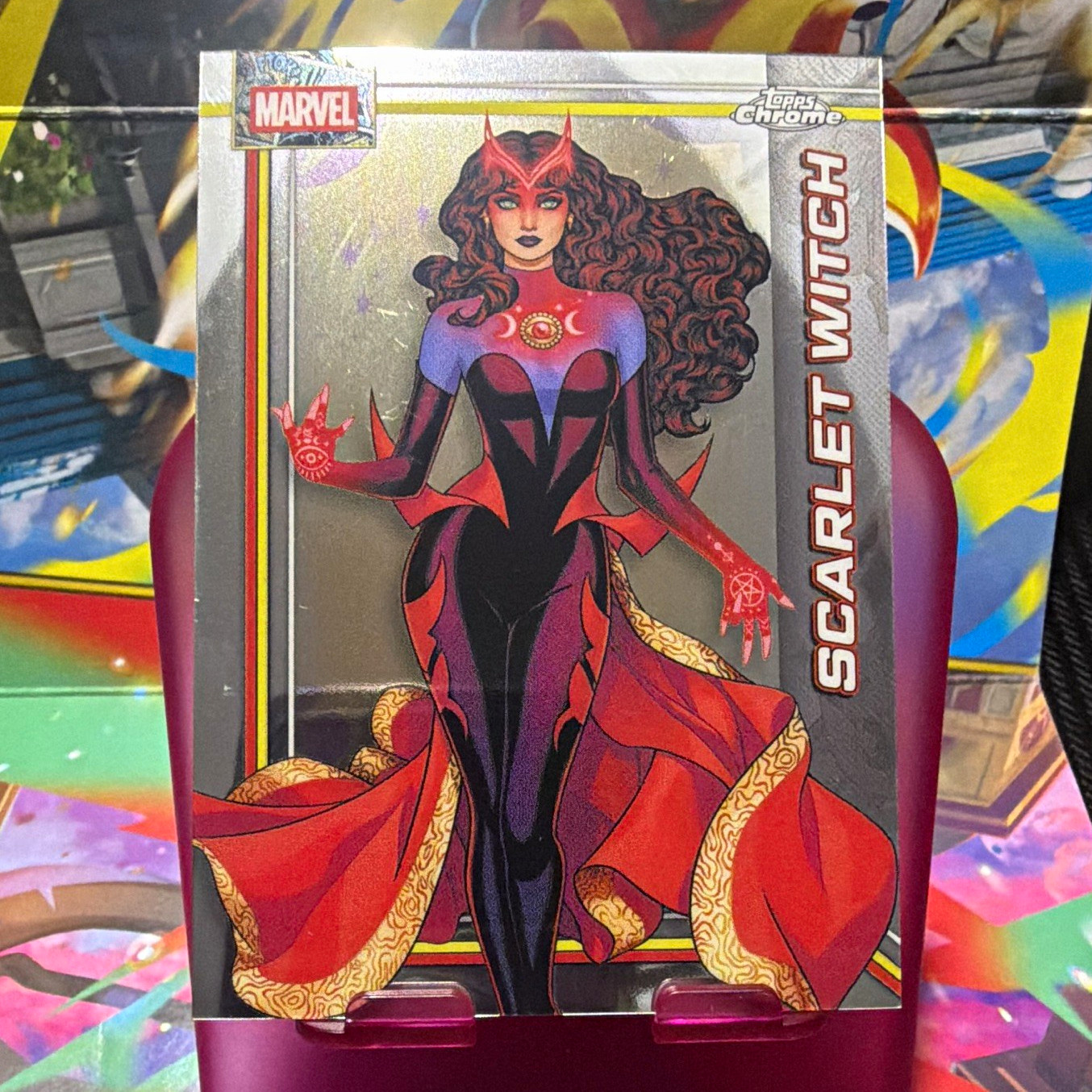 (lP)Topps 2024 Topps Chrome Marvel Scarlet Witch #3 Gurihiru Non-Sport Card
