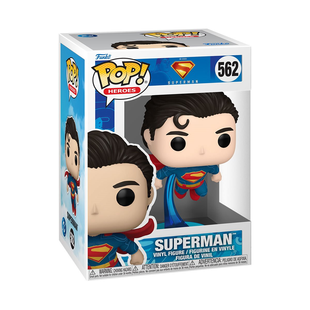 Funko Pop Superman 2025: Superman (Flying) Figure w/ Protector