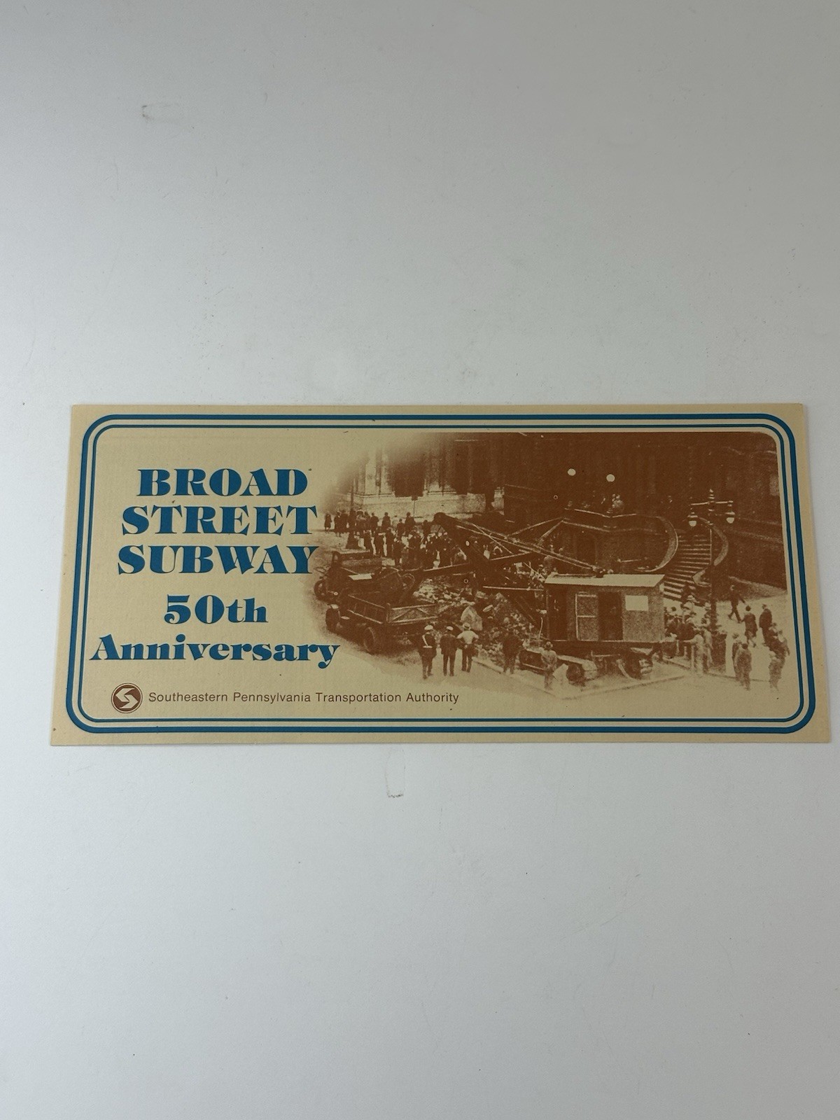 Vtg 1978 SEPTA Broad St Subway 50th Anniversary Brochure Philadelphia Transit
