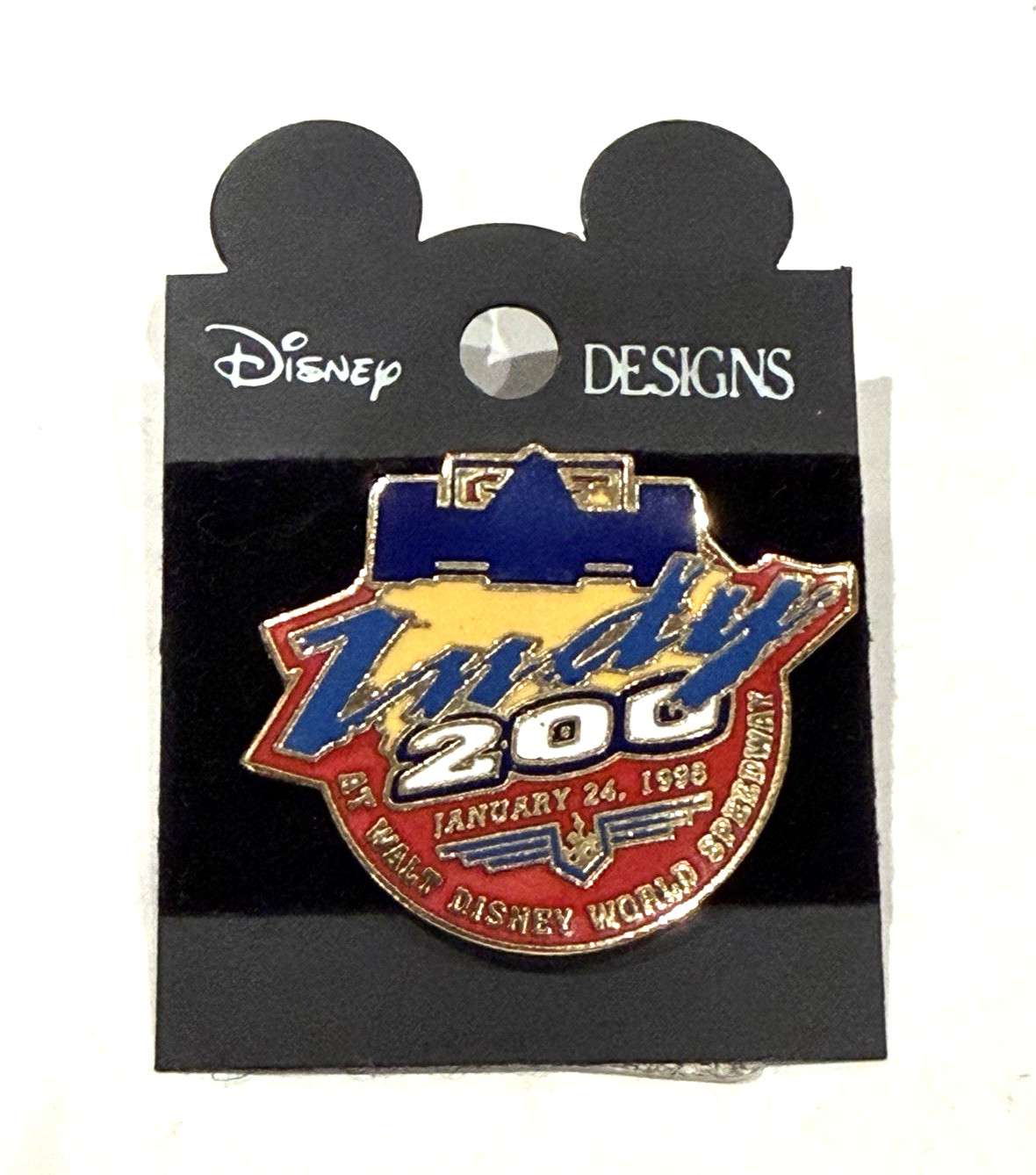 INDY 200 JANUARY 24 1998 DISNEY WORLD SPEEDWAY LAPEL HAT PIN RARE FIND NEW NWT