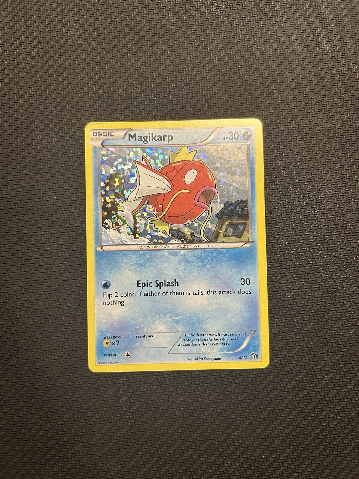 McDonald\'s Magikarp 4/12 McDonald\'s 2015 Promo Holo English 30 HP Basic