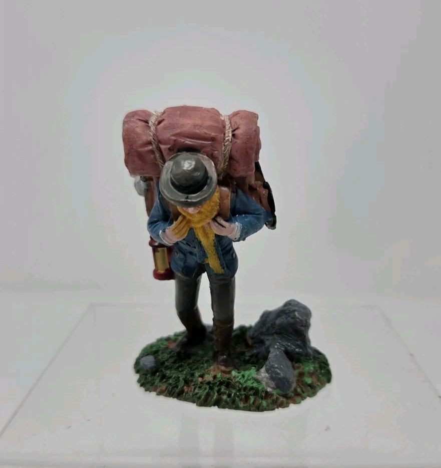 2011 Lemax Heavy Load Village Figurine 12933 Retired Camper Backpack Hiking