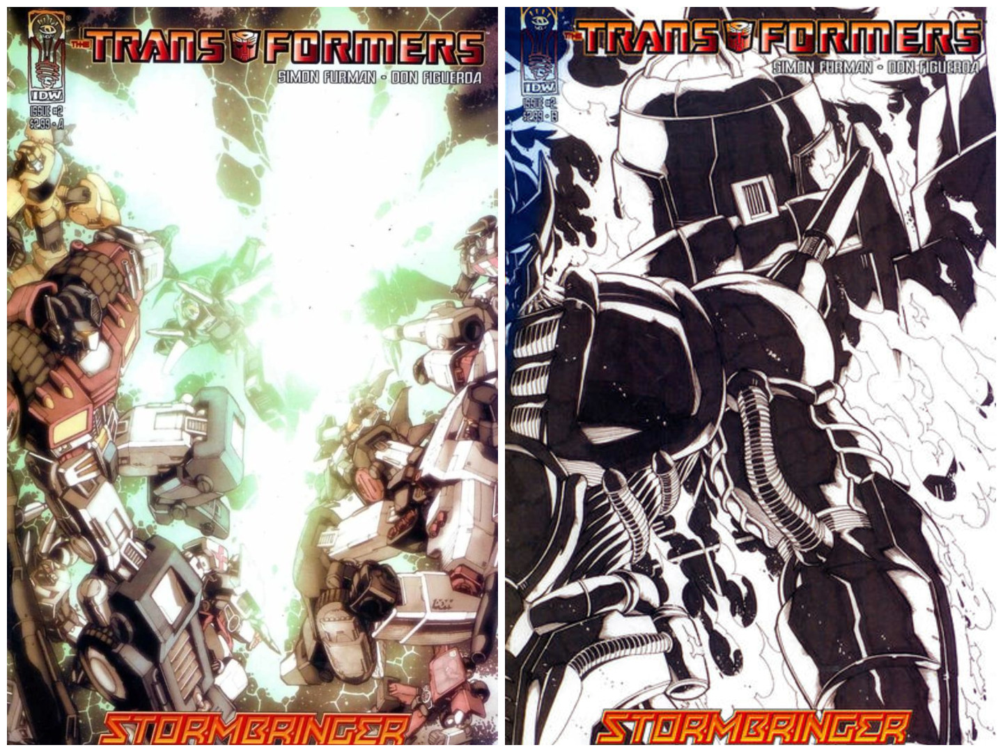 Transformers Stormbringer #2 A+B Cover Set (IDW 2006) Multiple 1st App