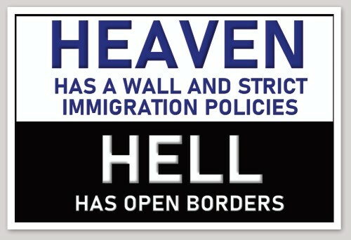 Heaven Has A Wall Maga Republican Bumper Sticker Decal 2028