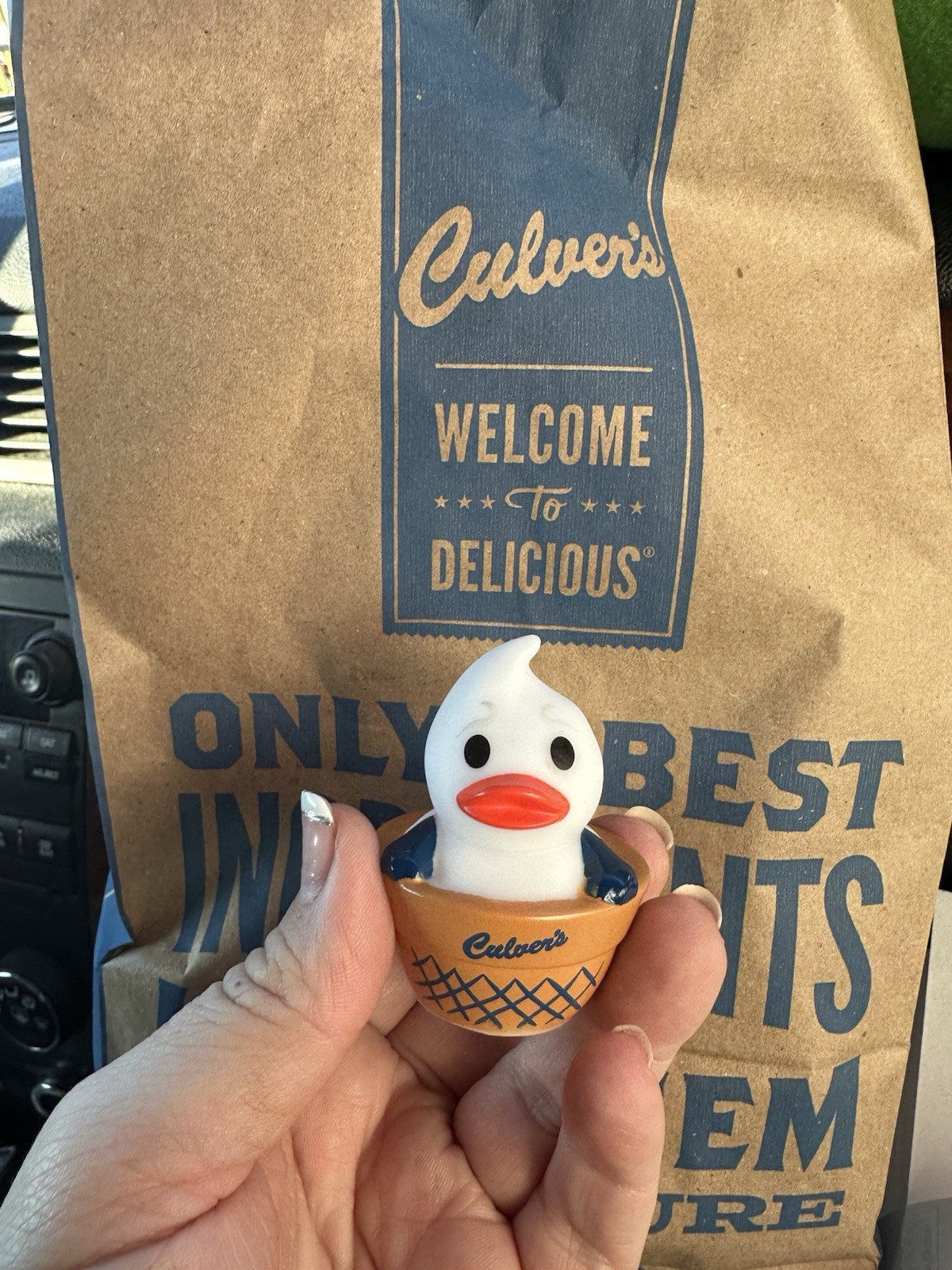Culver’s Duck ‘Custard Duck In A Waffle Cup’ Rubber Duck Limited Edition