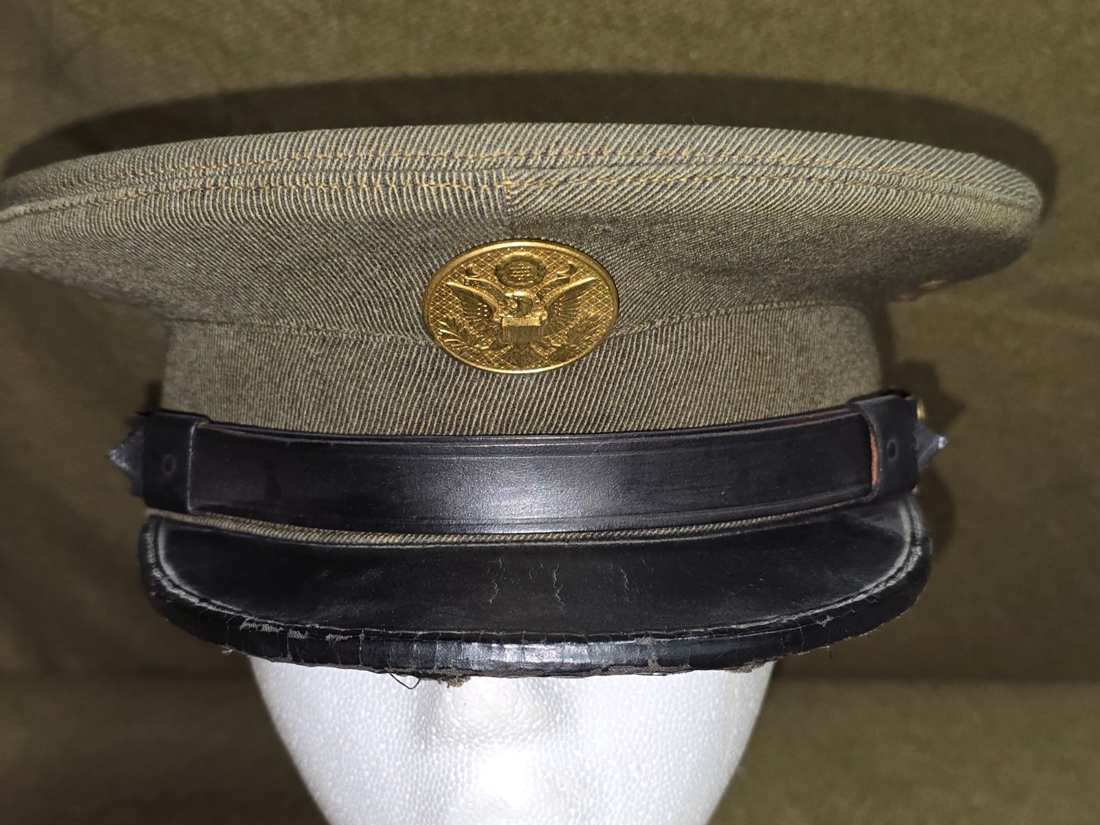 Post WWI US Army Visored Cap with Period Correct Eagle Circa 1920\'s