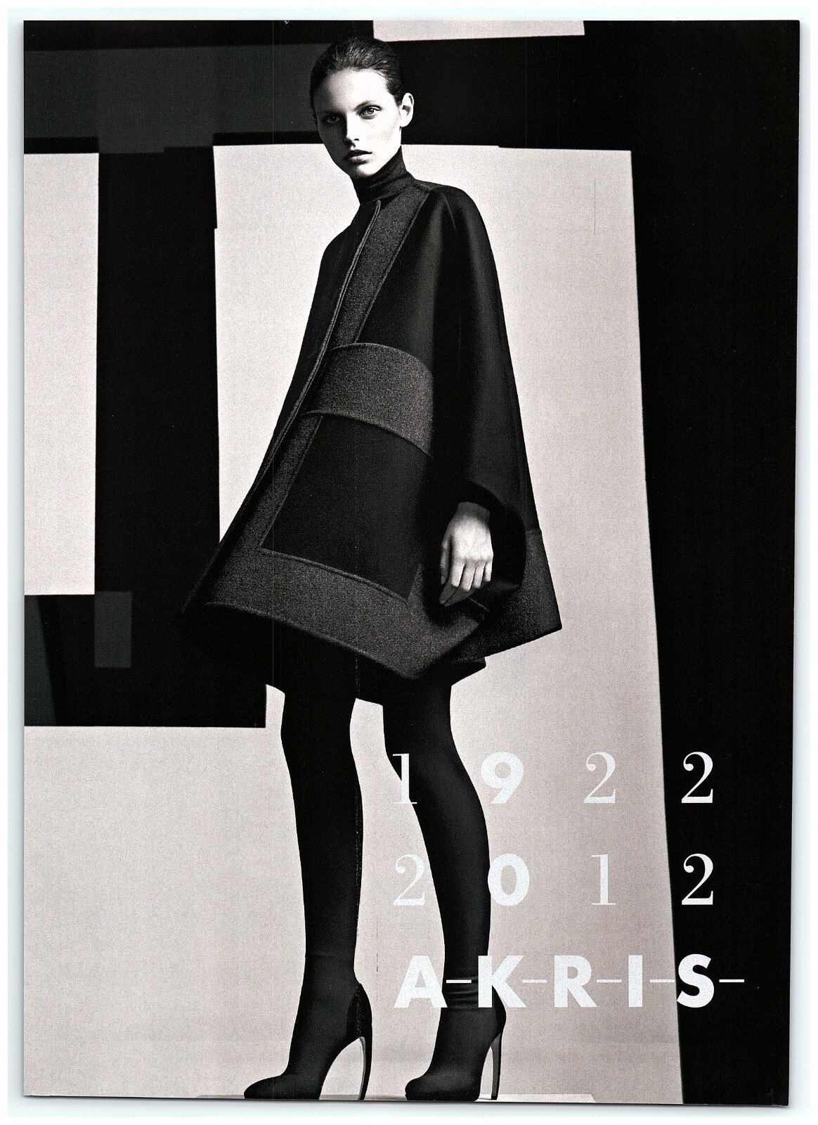 PRINT AD, 2012 Akris 1922 2112 High Heeled Leggings Oversized Fashion 10's