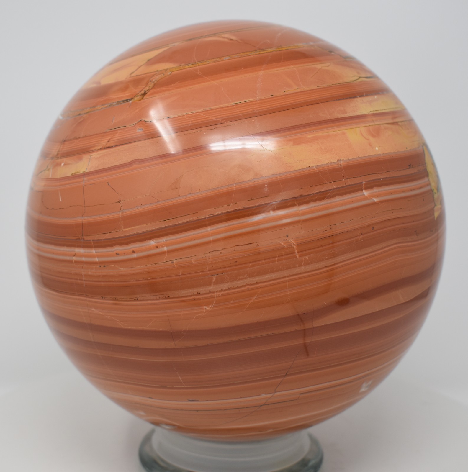 Large Banded Agate Sphere 194 mm 22 lb 8 oz