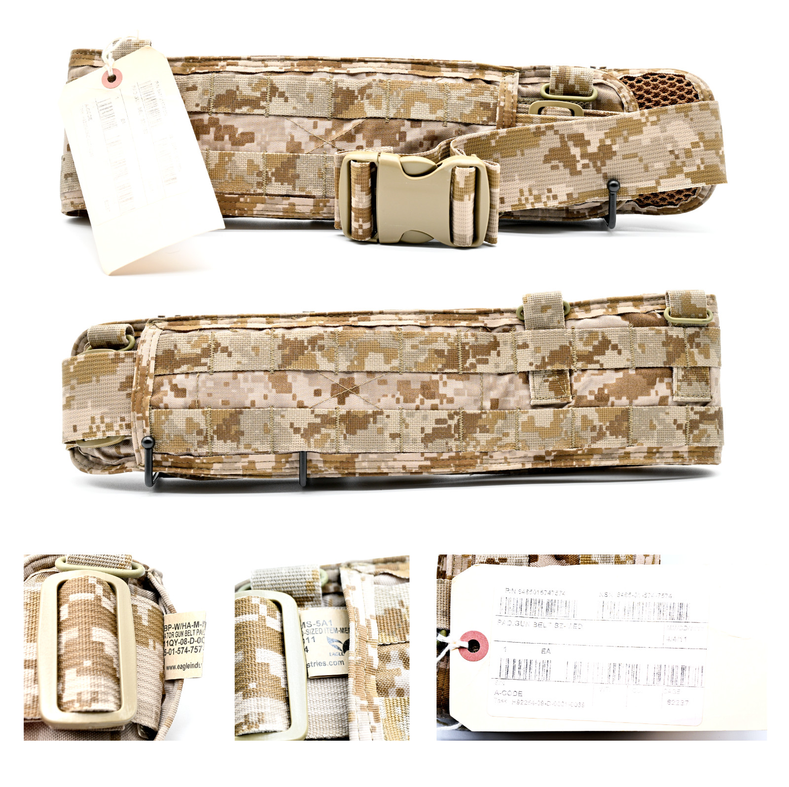 [NWT] AOR1 Eagle Industries SOFLCS Operator Gun Belt & Pad, Fits Up to 50” Waist