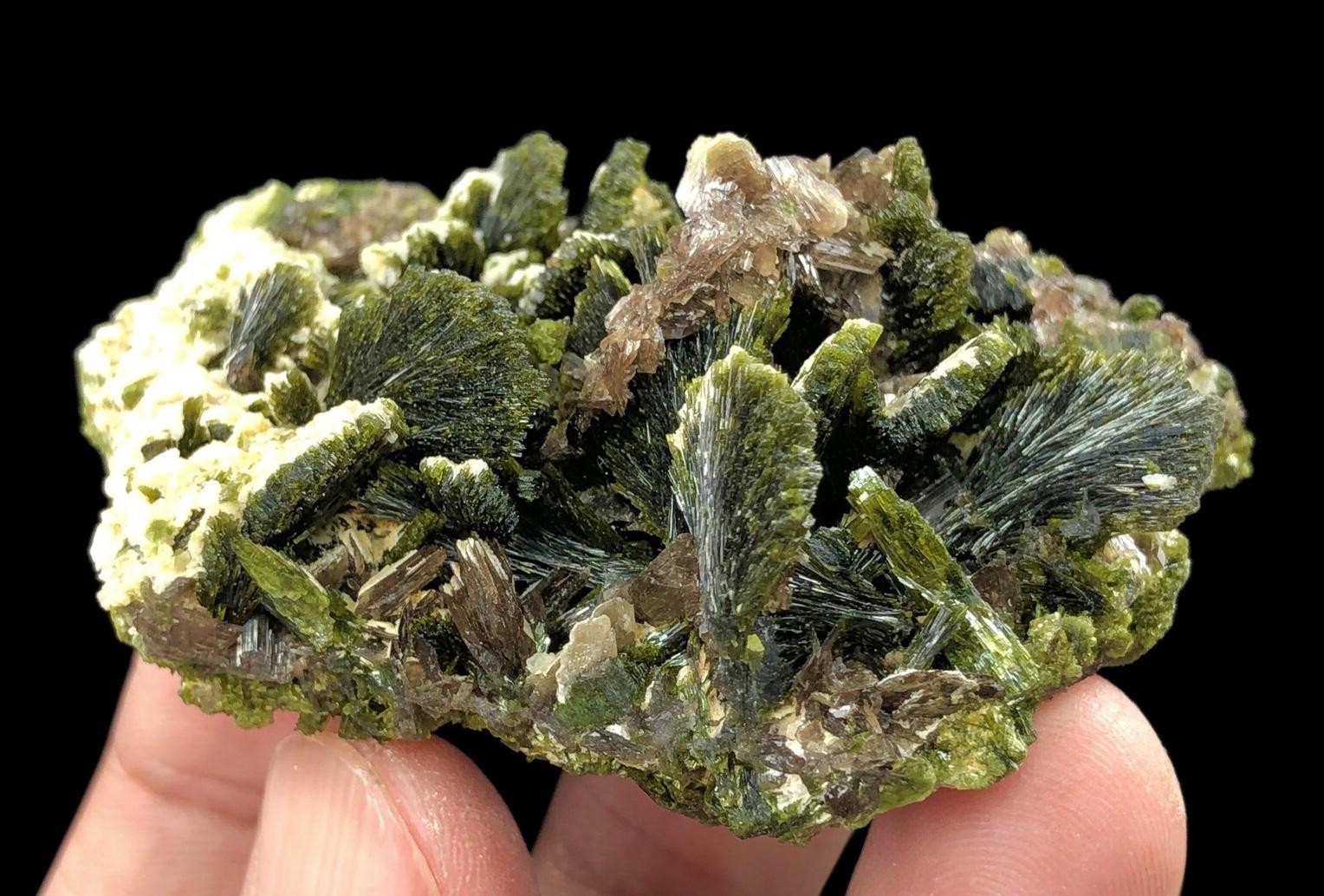 275 CT Natural Epidote & Axinite Crystal Cluster | Unique Mineral Specimen from