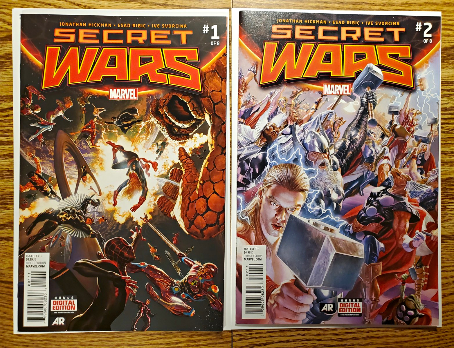 Secret Wars #1 & #2 (2015) 1st appearance of God Emperor Doom High Grade