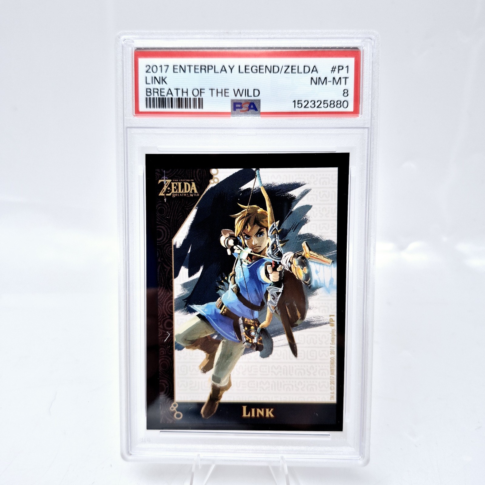 2017 Legend of Zelda Breath of the Wild Link #P1 PSA 8 BOTW Promo 2017 Legend of Zelda Breath of the Wild Link #P1 PSA 8 BOTW Promo