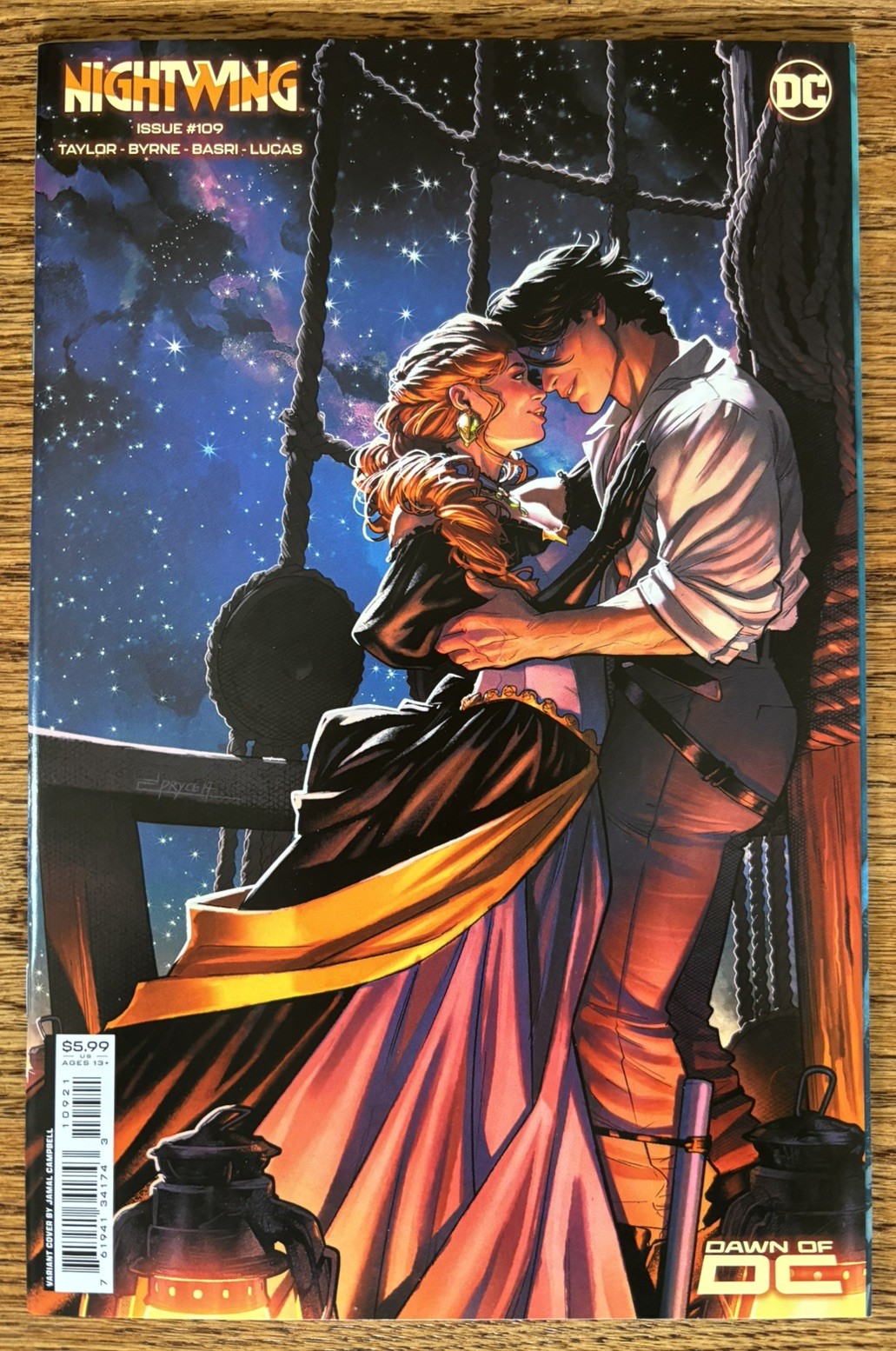 Nightwing (2016) #109 Nightwing/Batgirl Cover Jamal Campbell Cvr B Cardstock NM 