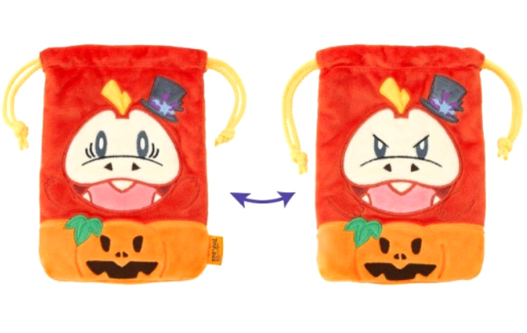 Pokemon Fuecoco Reversible Drawstring Bag Halloween Hogeta Collectible Japan New