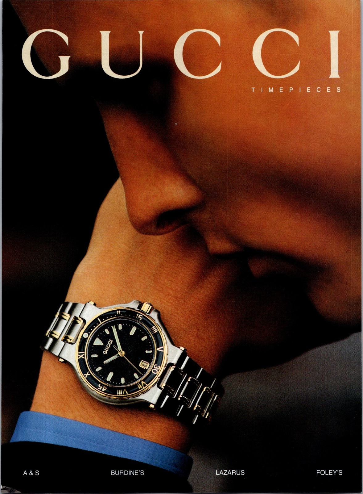 1994 • GUCCI Watch • Print Ad • 1990s Fashion •iA.20