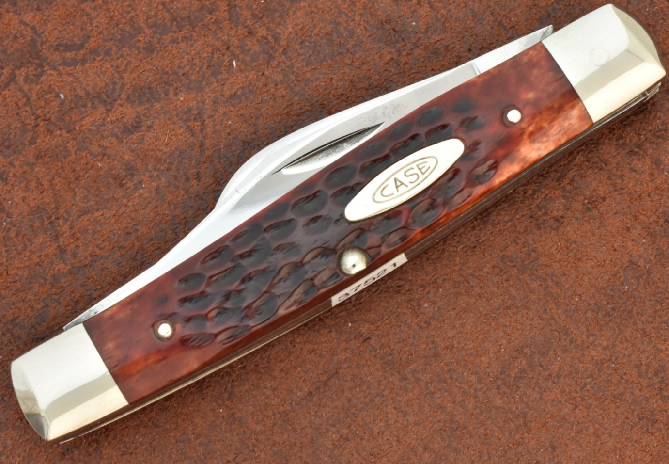 RARE CASE XX USA 6 DOT 1974 RED BONE BIG STOCKMAN KNIFE 6392 NICE (37521)