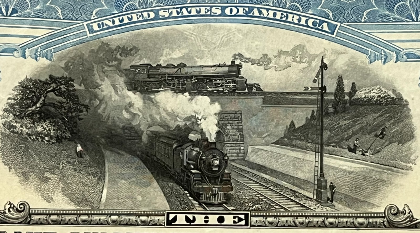 Antique 1927 Cleveland Cincinnati Chicago & St Louis Railway Bond 🚂 Big Four