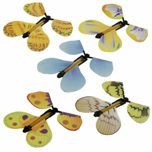 5 qty Flying Butterfly Greeting Card Magic Toy wind up Great Gift -USA Seller 5 qty Flying Butterfly Greeting Card Magic Toy wind up Great Gift -USA Seller