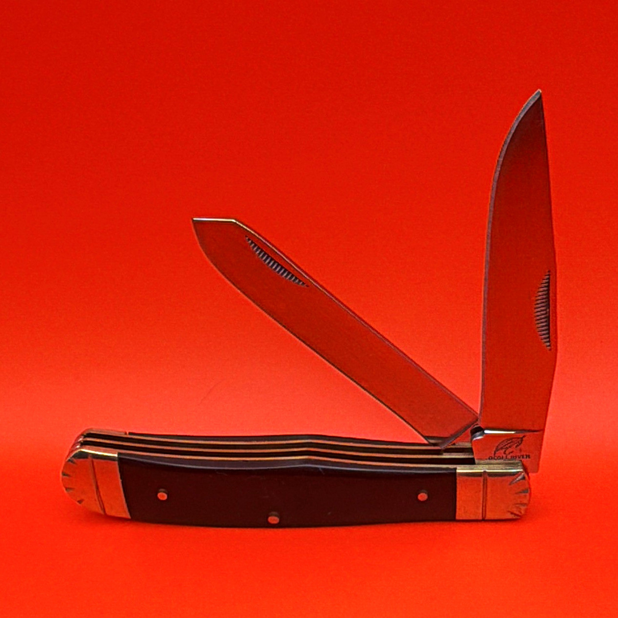 Ocoee River Vintage 2-Blade Stainless Slipjoint Pocketknife blue plastic  Handle