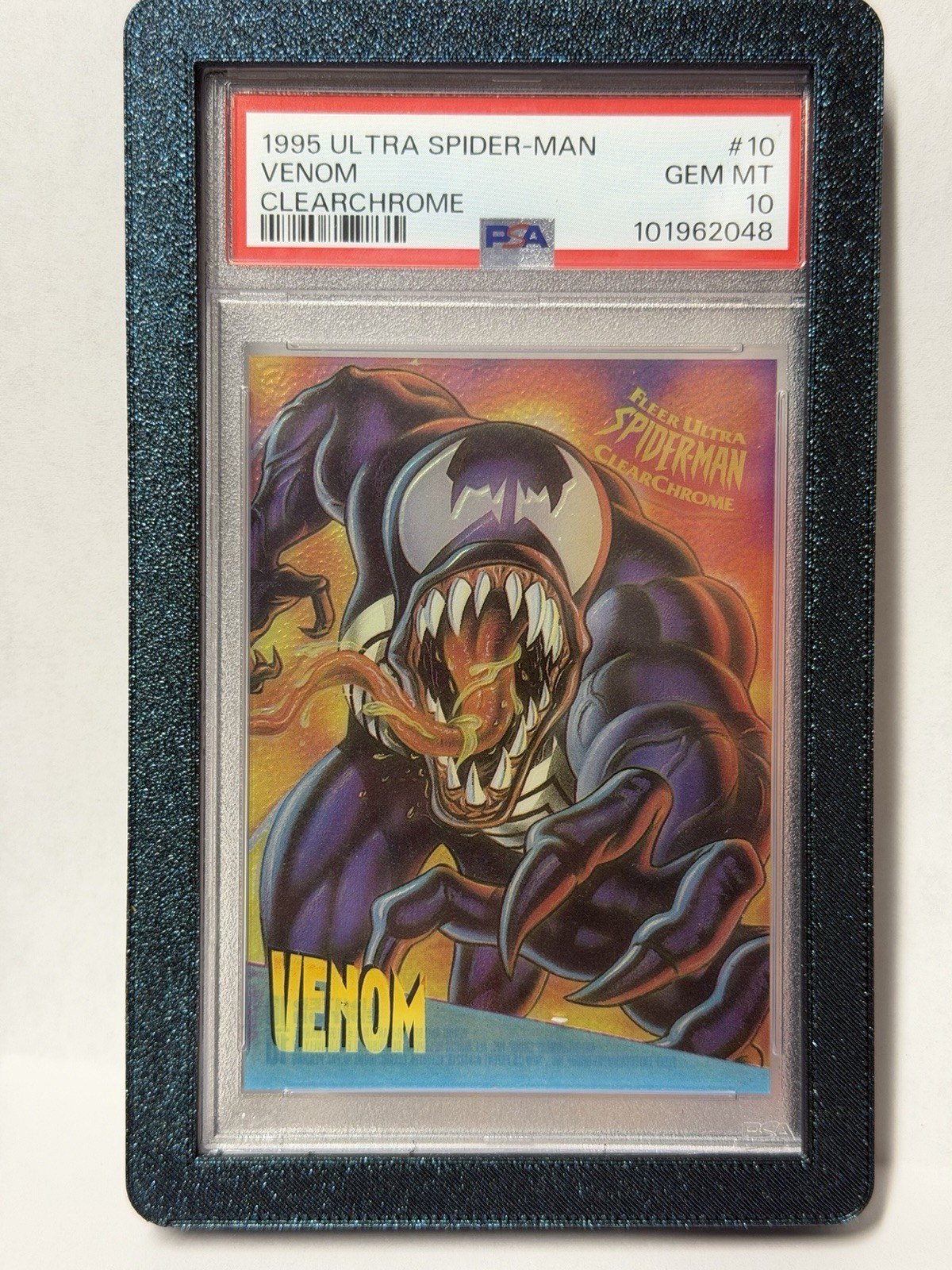 1995 Fleer Ultra Spider-Man Clearchrome Venom #10 PSA 10 GEM MINT