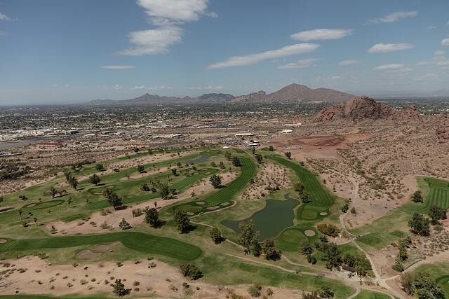 Photo:Phoenix Arizona 2018 Papago Golf Course Papago Park Aerial View
