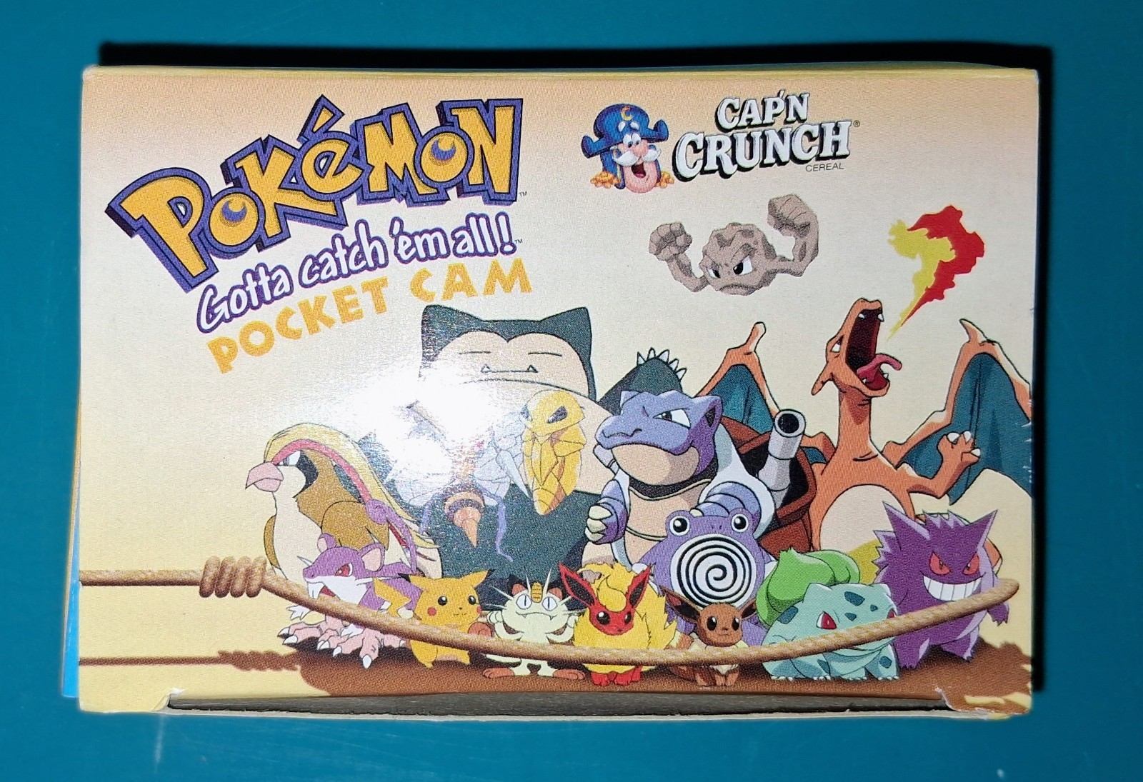 NEW Pokémon Pocket Camera 35mm Vintage 1999 Cap’N Crunch Promo Receipt Record