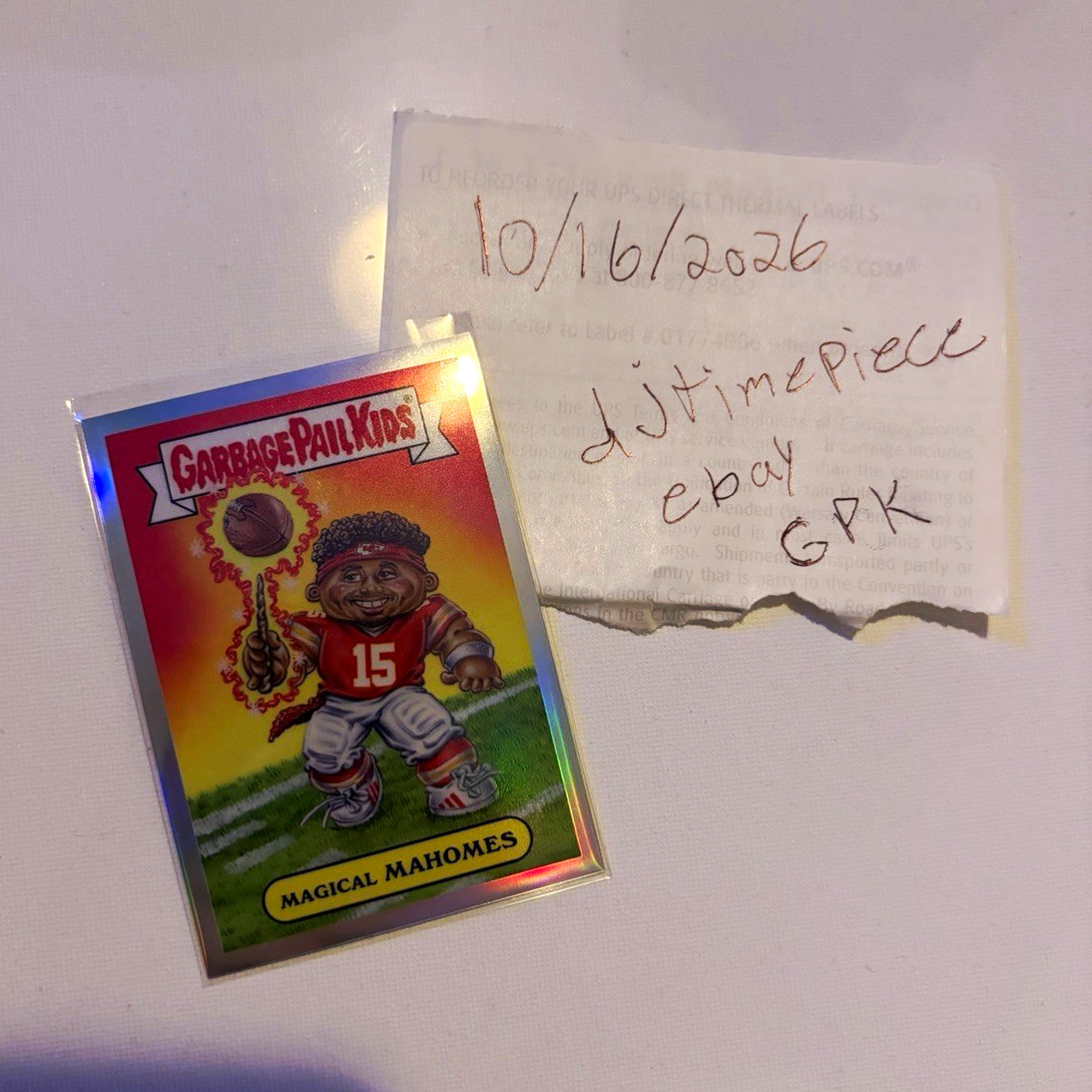 Topps 2026 Bowman football garbage pail kids Patrick mahomes magical NFLG-PM