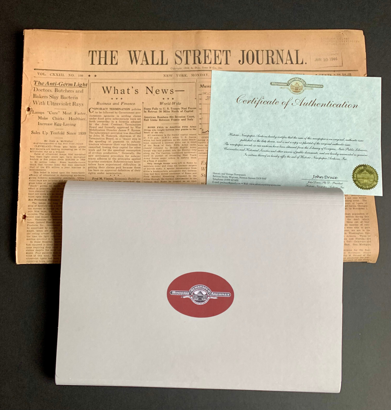 4  December 12  1946 WSJ News Wall Street Journal Original Birthday Newspaper