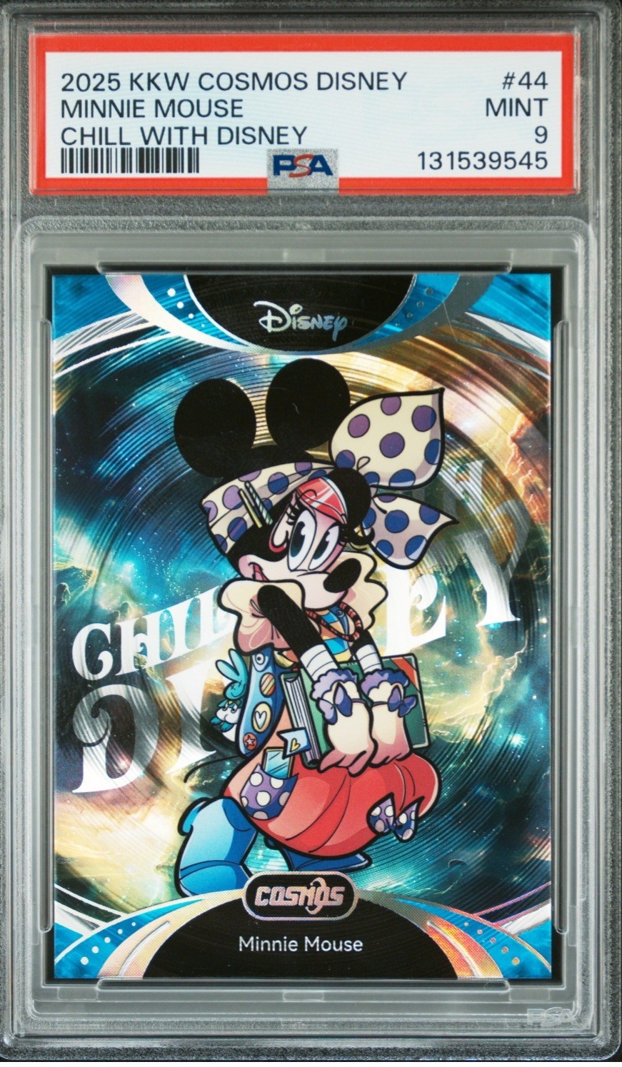 2025 MINNIE MOUSE PSA 9 DISNEY KAKAWOW COSMOS POP 1 CHILL WITH DISNEY /188 
