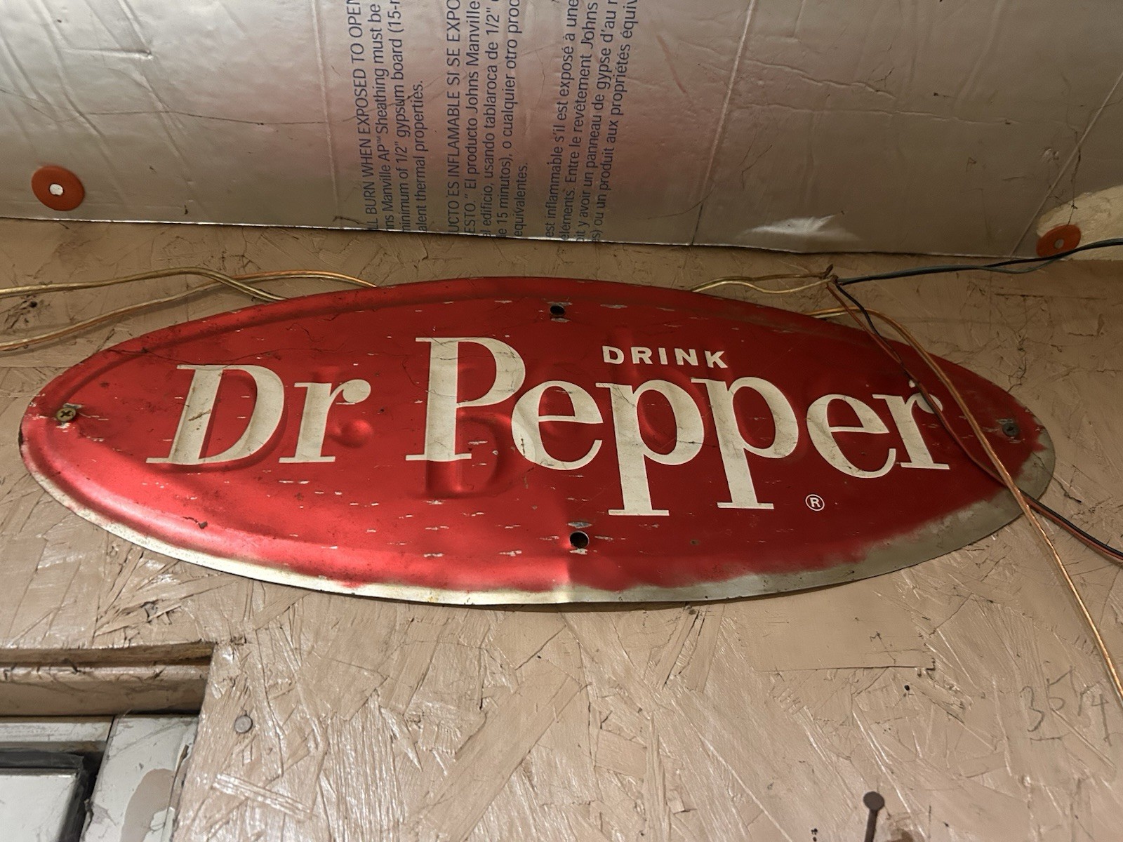 Vintage Dr Pepper Sign