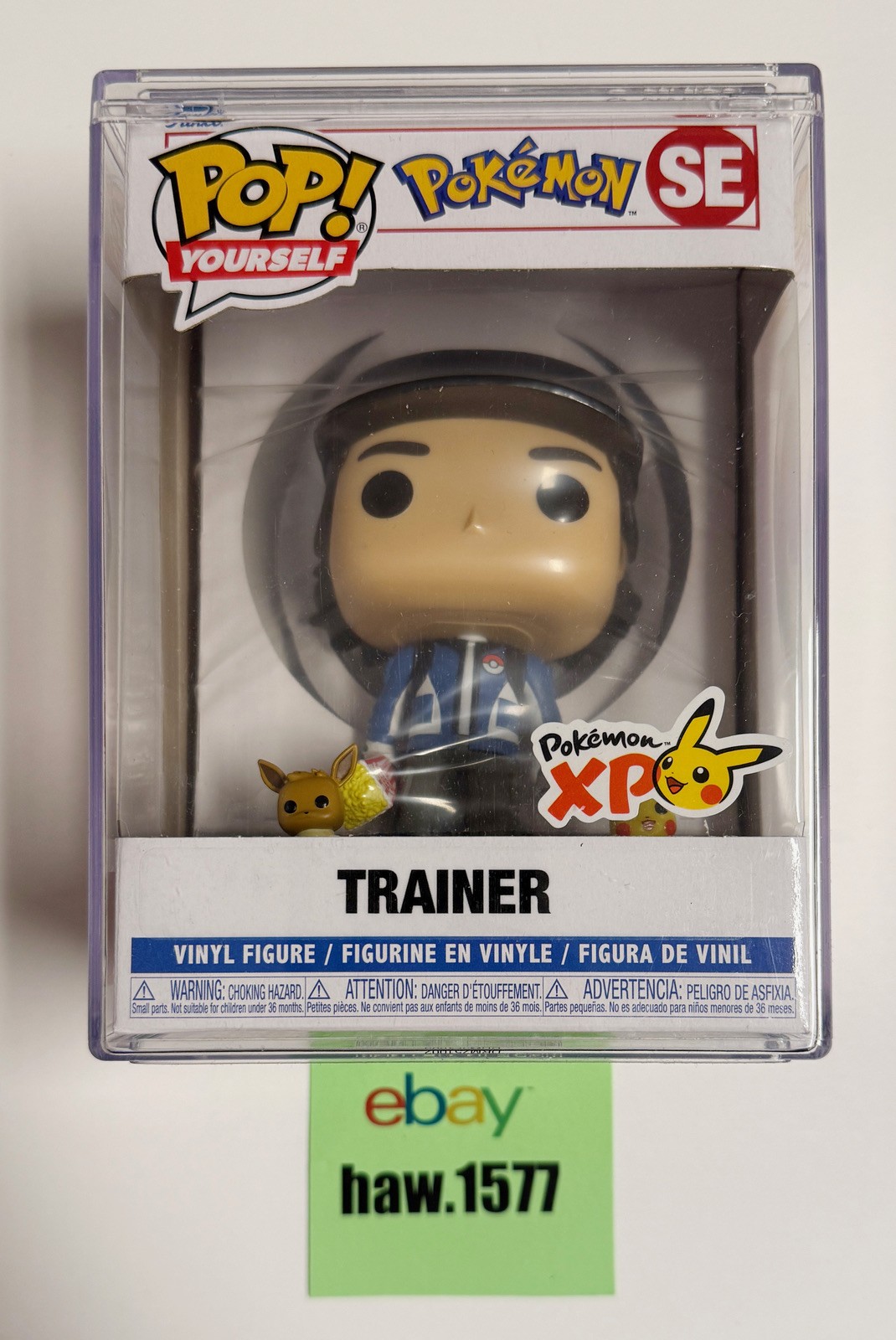 Pokémon XP World Champion Exclusive Pop Yourself W/ Pikachu and Eevee Funko Pop